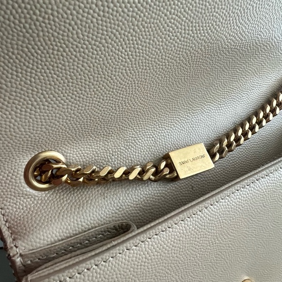 Saint Laurent Small Monogram Kate Bag in Beige - Picture 5 of 11